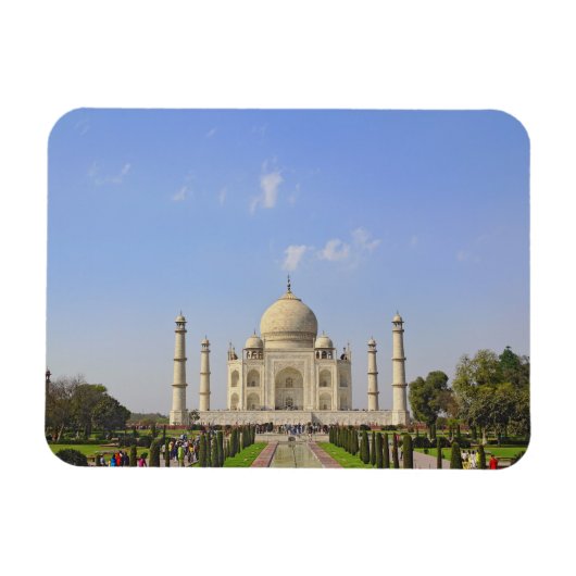 インドのアーグラにあるタージ・マハル マグネット (横)