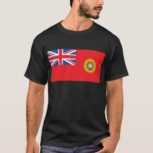 インドのイギリスの旗 Tシャツ (正面)