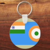 インドのインディアン空軍に署名 キーホルダー (正面)