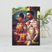 インドのウェディングカード 招待状 (スタンド正面)