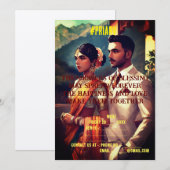 インドのウェディングカード 招待状 (正面/裏面)