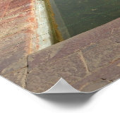 インドのウッタル・プラデシュ州、アグラ州、タージ・マハル ポスター (角)