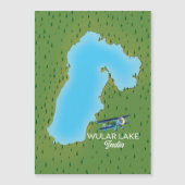 インドのウラル湖地図 (正面)