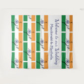 インドのオーダーメイド国旗 タペストリー (正面(横))