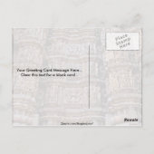 インドのカジュラホ寺院 ポストカード (裏面)