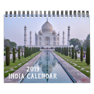 インドのカレンダーの2019色そして建築 カレンダー