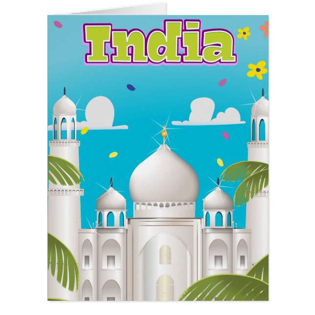 インドのカートゥーン旅行のプリント (正面)