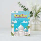 インドのカートゥーン旅行のプリント ポストカード (スタンド正面)