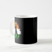 インドのクリケットの誇りTシャツ コーヒーマグカップ (正面左)