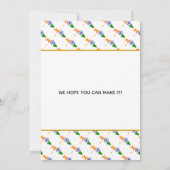 インドのクリスチャン結婚式のお祝い セーブザデート (裏面)