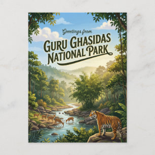 インドのグル・ガシーダス国立公園 ポストカード