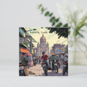 インドのコルカタにあるダウンタウンモーターバイク (スタンド正面)