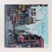 インドのコルカタにあるダウンタウンモーターバイク ジグソーパズル (横)