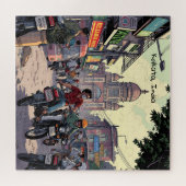 インドのコルカタにあるダウンタウンモーターバイク ジグソーパズル (横)