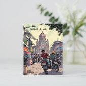 インドのコルカタにあるダウンタウンモーターバイク ポストカード (スタンド正面)