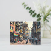 インドのコルカタのダウンタウンのお土産 ポストカード (スタンド正面)