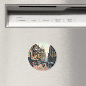 インドのコルカタのダウンタウンのお土産 マグネット (インサイチュ (食洗機))