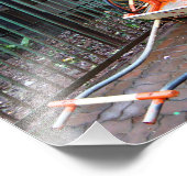 インドのコルカタ（カルカッタ）で手引き人力車 フォトプリント            (角)