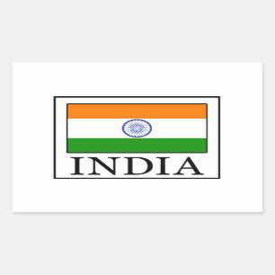 インドのシール 長方形シール