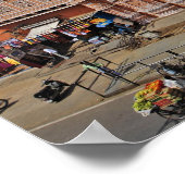 インドのジャイプールにある風の宮殿(ハワ・マハル) ポスター (角)