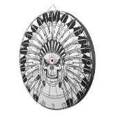 インドのスカルの責任者 ダーツボード (正面右)