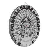 インドのスカルの責任者 ダーツボード (正面左)