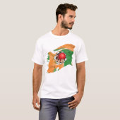 インドのスポーツ好き Tシャツ (正面フル)
