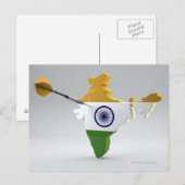 インドのデジタル複合体 ポストカード (正面/裏面)