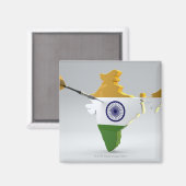 インドのデジタル複合体 マグネット (正面/裏面)