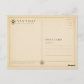 インドのトラの森 ヴィンテージ ポストカード (裏面)