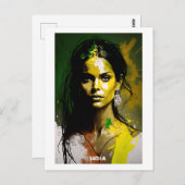 インドのハガキ – ウィメンズコレクションの世界 ポストカード (正面/裏面)