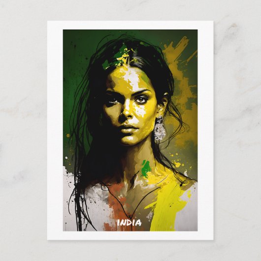 インドのハガキ – ウィメンズコレクションの世界 ポストカード (正面)