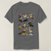 インドのハゲワシ Tシャツ (デザイン正面)