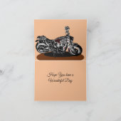 インドのバイクの誕生日 カード (内部)