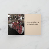 インドのバイクの誕生日 カード (内部)