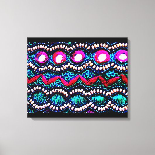 インドのバッグ刺繍 キャンバスプリント (正面)