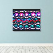 インドのバッグ刺繍 キャンバスプリント (インサイチュ (ウッドフロア))