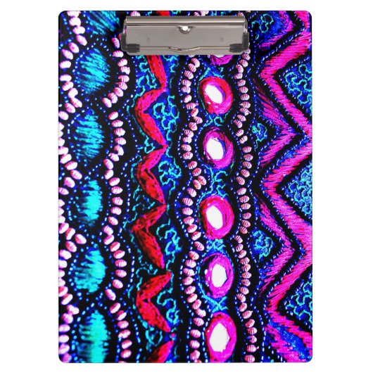 インドのバッグ刺繍 クリップボード (正面)