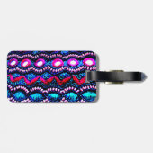 インドのバッグ刺繍 ラゲッジタグ (裏面横)