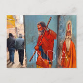 インドのバラナシの旅行絵葉書 ポストカード (正面)