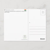 インドのバラナシの旅行絵葉書 ポストカード (裏面)