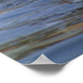 インドのバラナシ州ガンジス川の儀式風呂 ポスター (角)