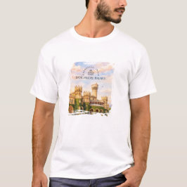 インドのバンガロール宮殿の水彩画 トラベルメモリー Tシャツ