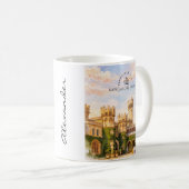 インドのバンガロール宮殿の水彩画　旅行の思い出 コーヒーマグカップ (正面右)