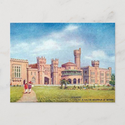 インドのバンガロール（ベンガルール）旧葉書 ポストカード (正面)