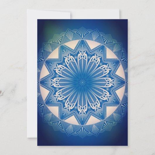 インドのヒンズー教の婚約式 ペアのクジャクの羽 招待状 (裏面)