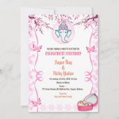 インドのヒンズー教の婚約式 招待状 (正面)