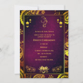 インドのヒンズー教の少年ドーティー式パンチャカットゥ 招待状 (正面)