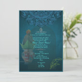 インドのヒンズー教の新築祝いグリハプラヴェーシュの招待状 招待状 (スタンド正面)