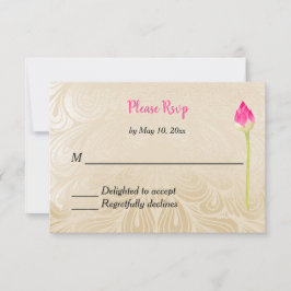 インドのヒンズー教の結婚式招待の出欠確認 出欠カード